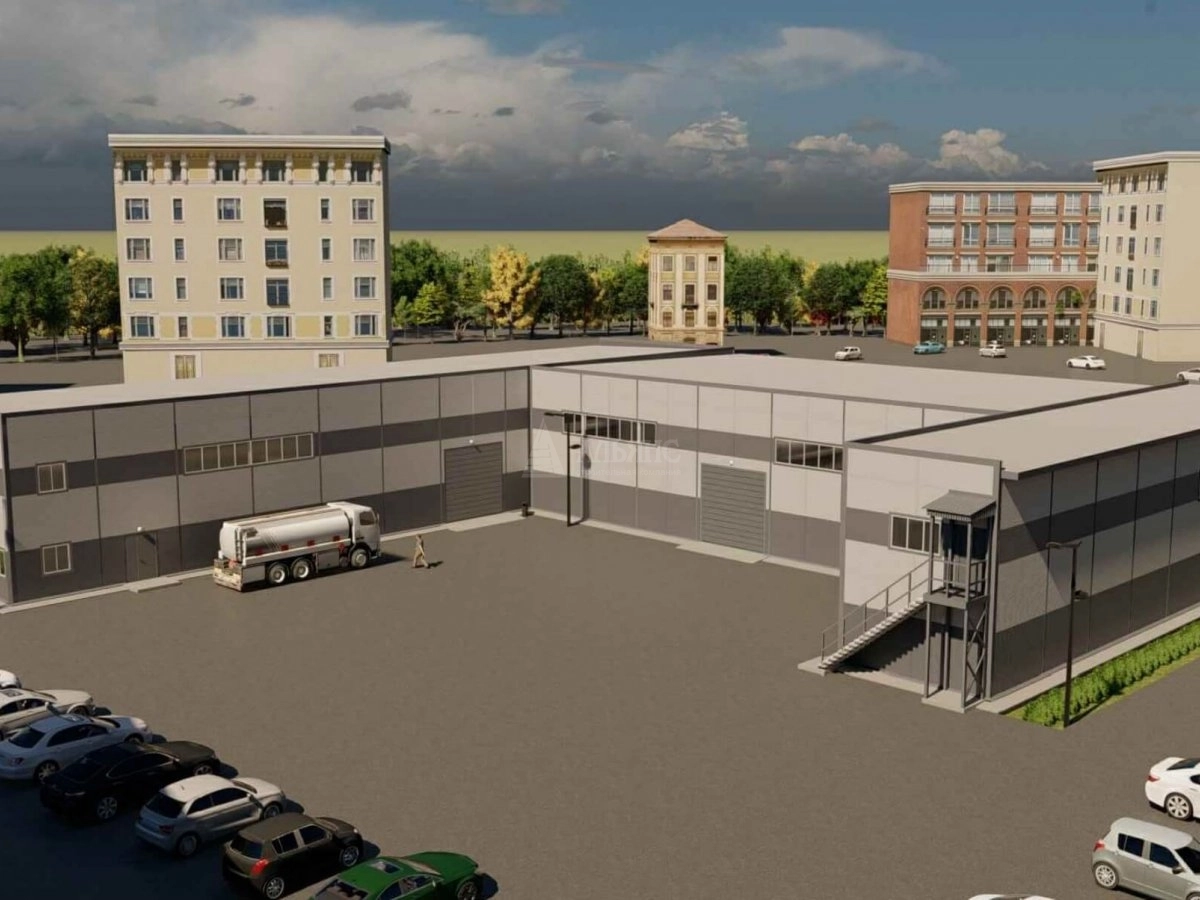 3D визуализация Производственное здание с АБК из сэндвич-панелей - фото 2