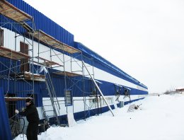 Вентилируемые фасады из сэндвич-панелей, построенная компанией Альянс - Вентилируемые фасады, Вентилируемый фасад из ФАСТ-панелей, г.Киров, ул. Мельничная и ул. Труда: